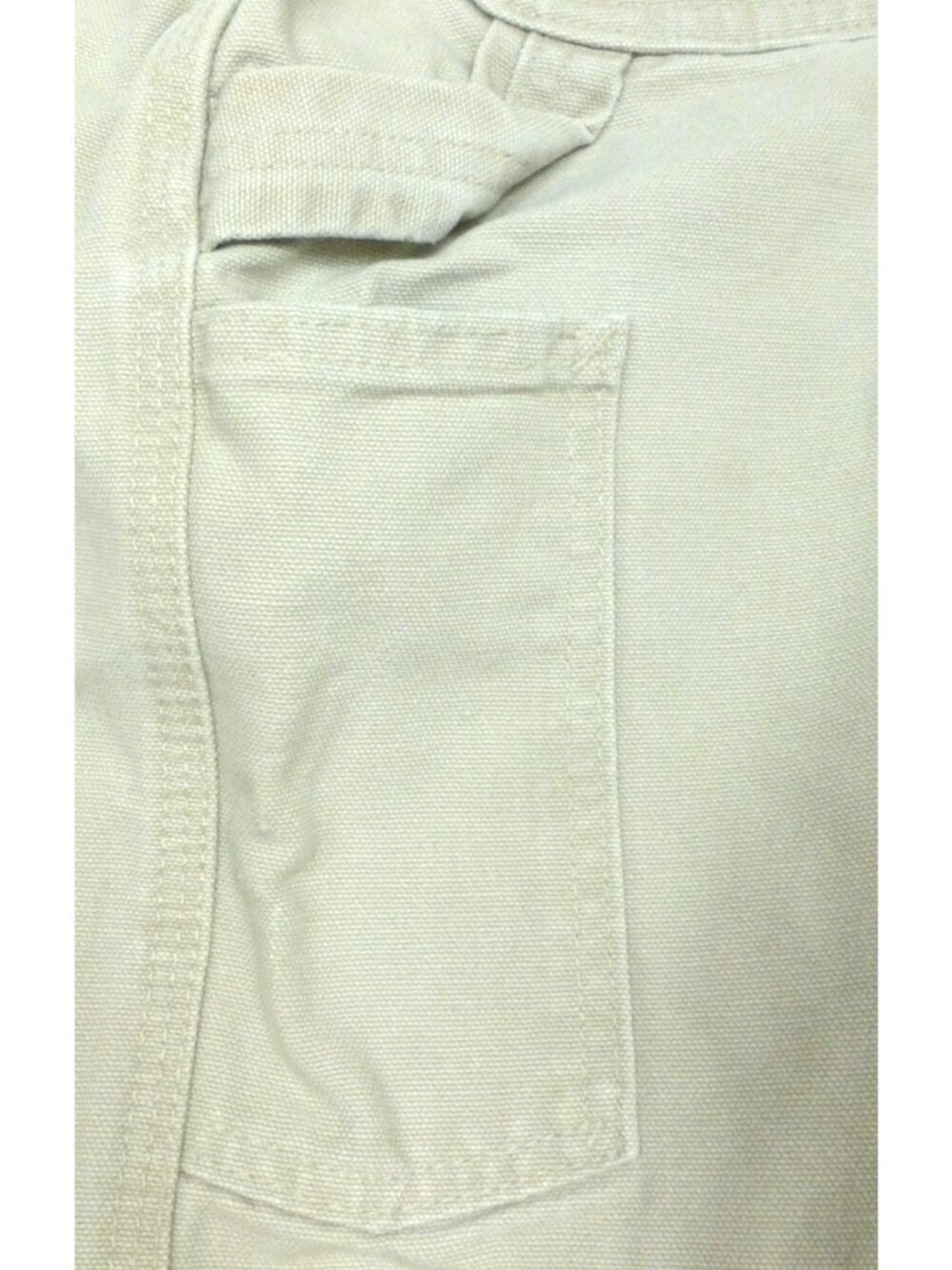 Carhartt Mens White Wide-Leg Baggy Work Pants 36X33 Cotton Canvas Material - Picture 7 of 9